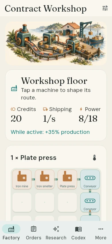 Contract Workshop: Your workshop floor, ready for the next contract.