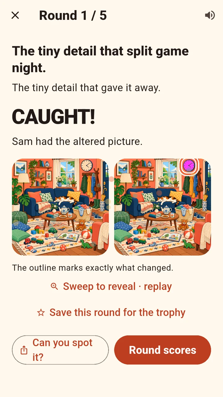 Odd Pic Out: The reveal: the tiny detail that gave it away.
